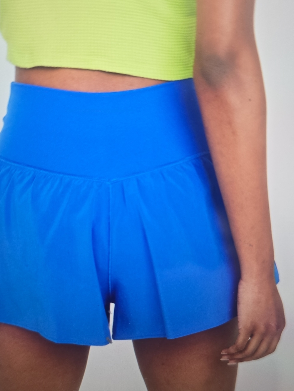 aerie Off Line Bright Blue Athletic Skort with High Waist S/P